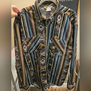 CARHARTT VTG Soutwest Flannel Shirt Size XXL